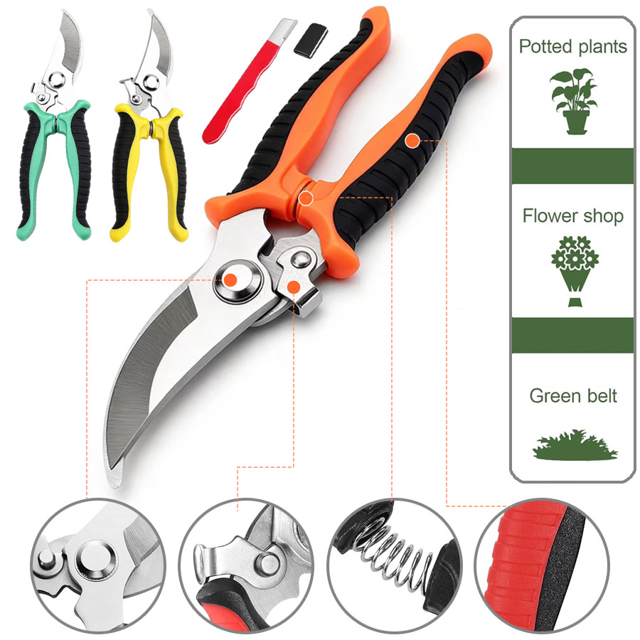 Gardening Tools Pink - 2 Buah, Gunting Pemangkas Taman Profesional