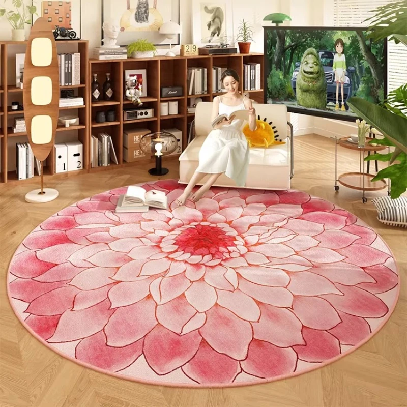 Gardening Tools Pink - Karpet ruang tamu bundar warna pink,