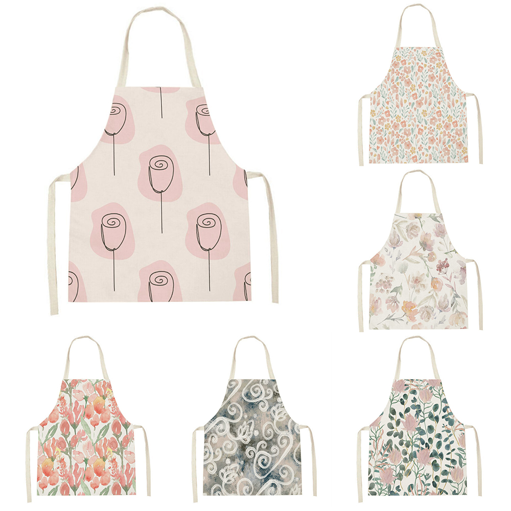 Gardening Tools Pink - Celemek dapur merah muda tulip celemek