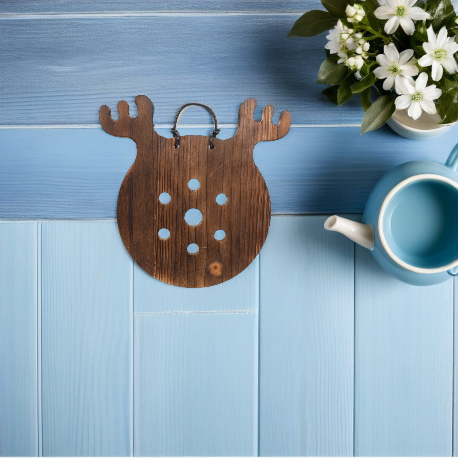 Vertical Wall Planter - Pot Dinding Berbentuk Tanduk Rusa, Papan