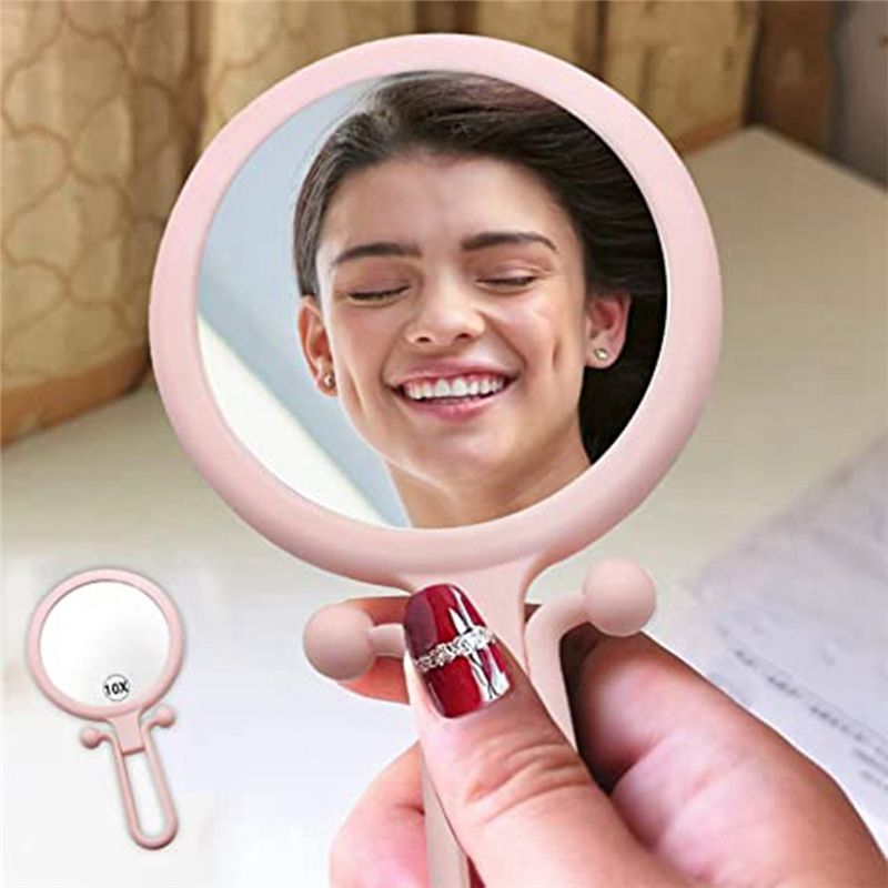 Gardening Tools Pink - Lively- 10X Kaca Pembesar Genggam, Cermin