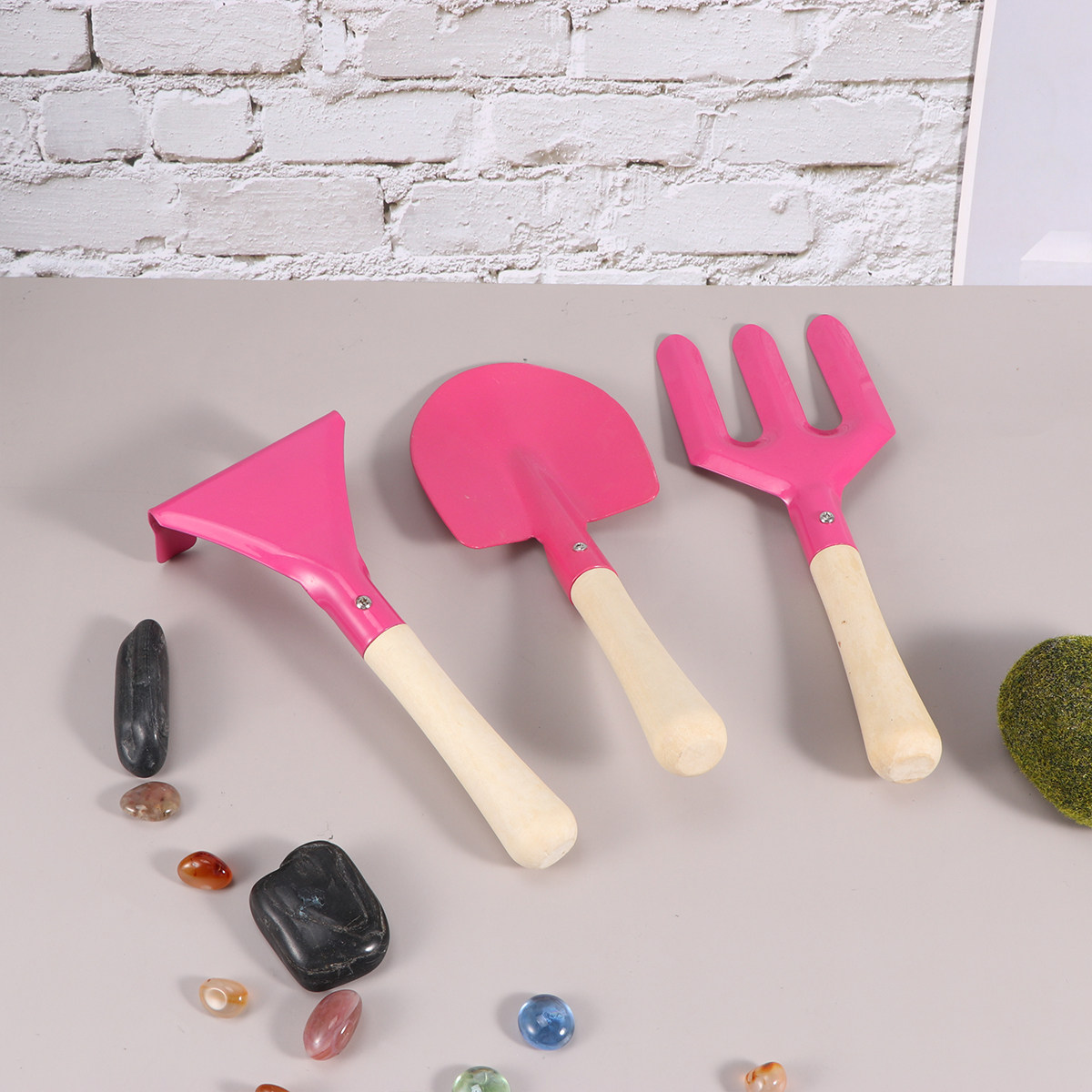 3Pcs Set Alat Berkebun Ramah A - Gardening Tools Pink ulasan dan harga