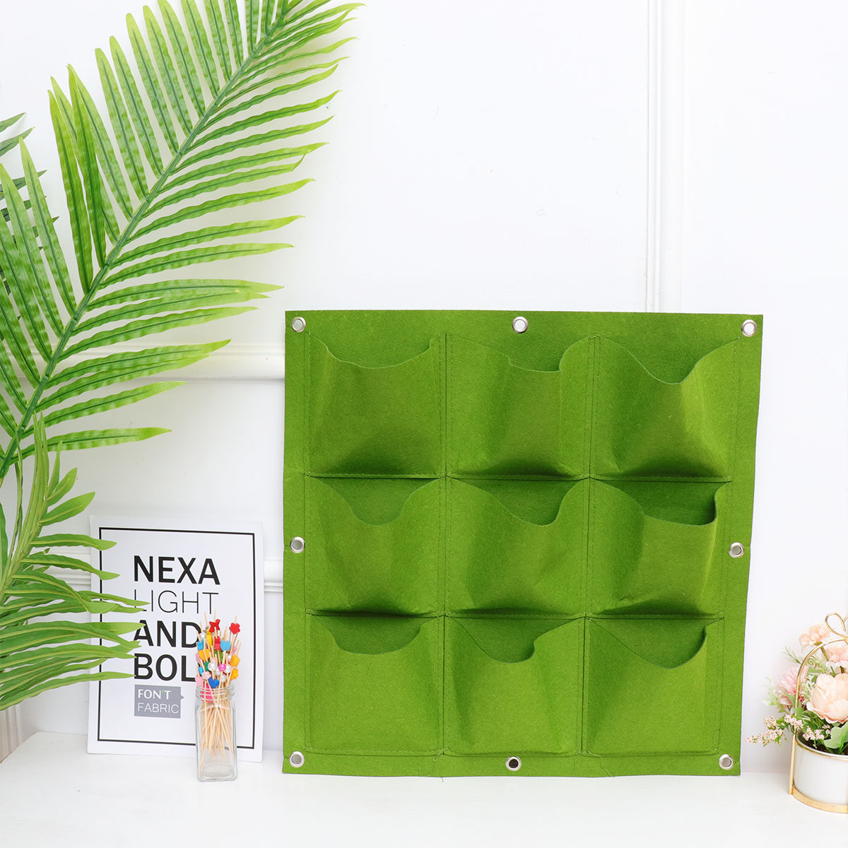 Tas Tanaman Gantung Dinding 9  - Vertical Wall Planter ulasan dan harga