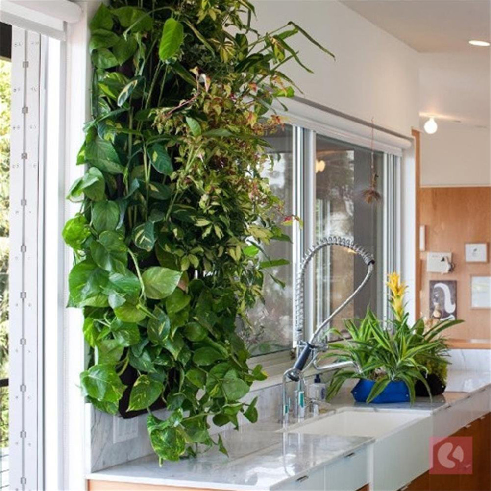 1Pcs Tas Tanam Vertikal Gantun - Vertical Wall Planter ulasan dan harga