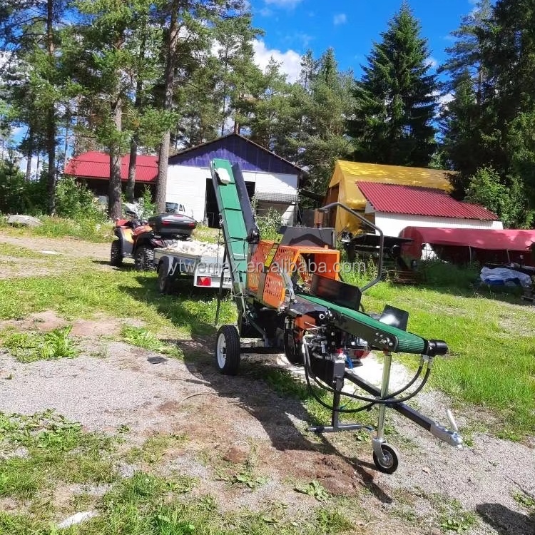 Mesin Pembelah Kayu Hidrolik 2 - Gardening Tools Video ulasan dan harga
