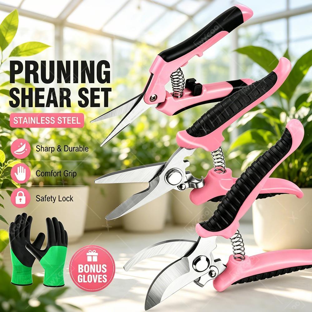 Gunting Pemangkas Buah Taman,  - Gardening Tools Pink ulasan dan harga